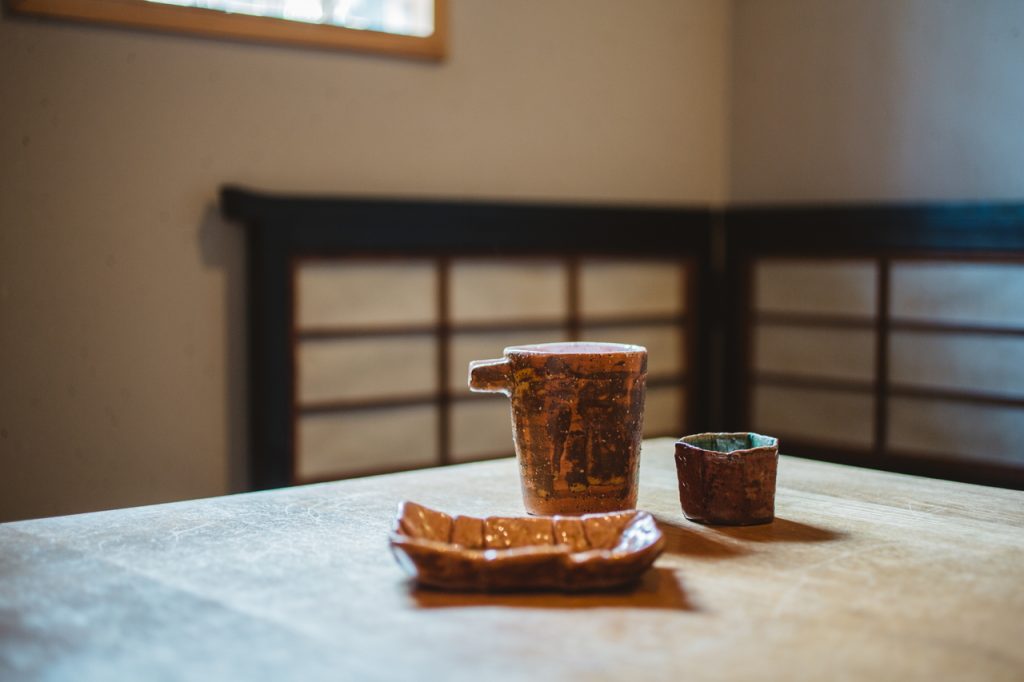 手打蕎麦いっこう ご主人が作った陶器